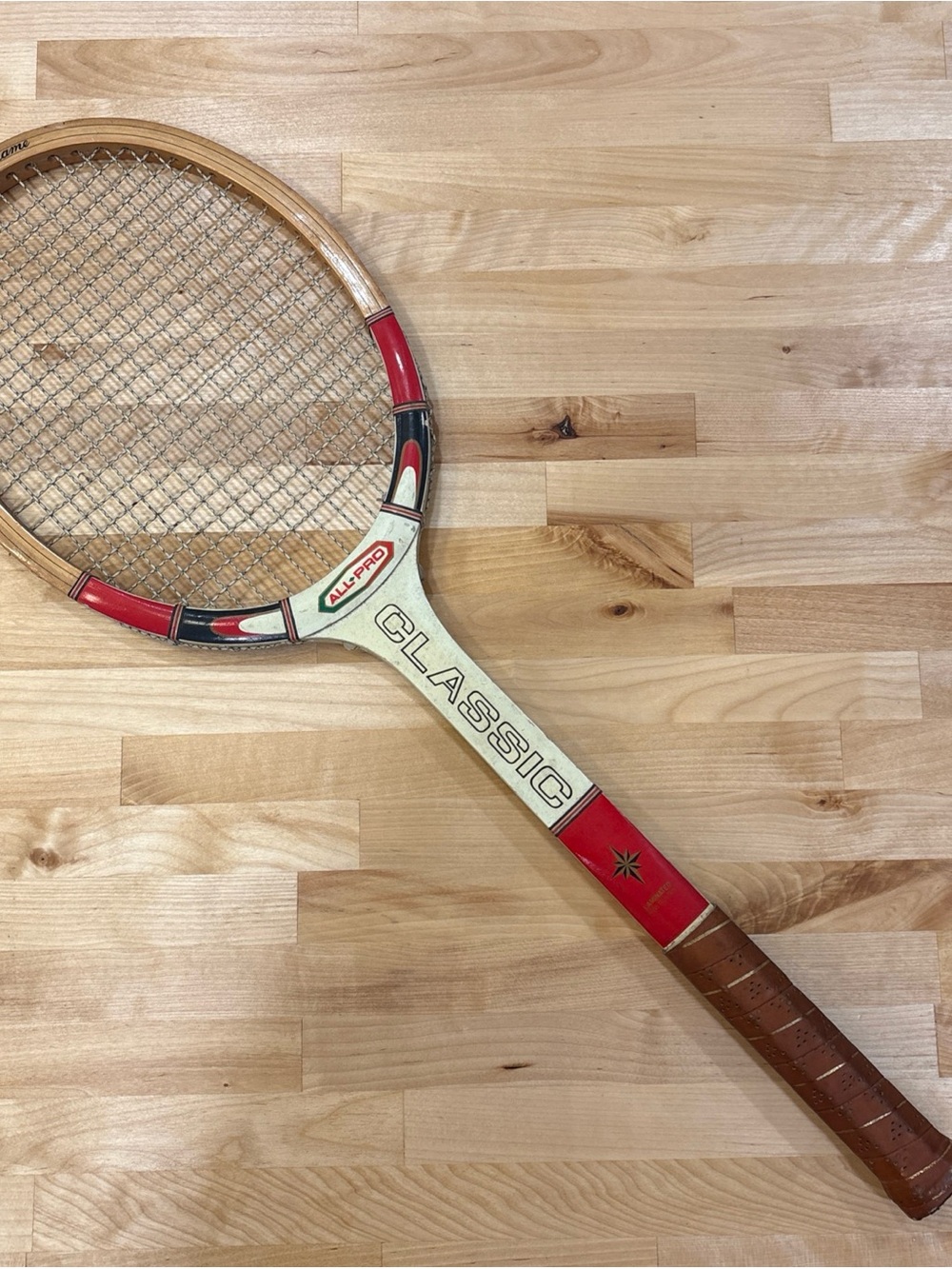 Vintage All-Pro Classic Tennis Racket L 4 3/8